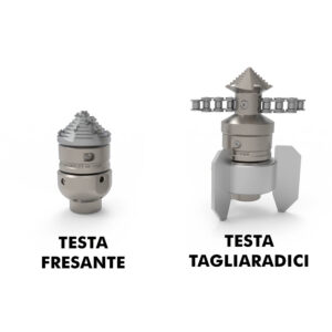 Avian con testa fresante e testa tagliaradici