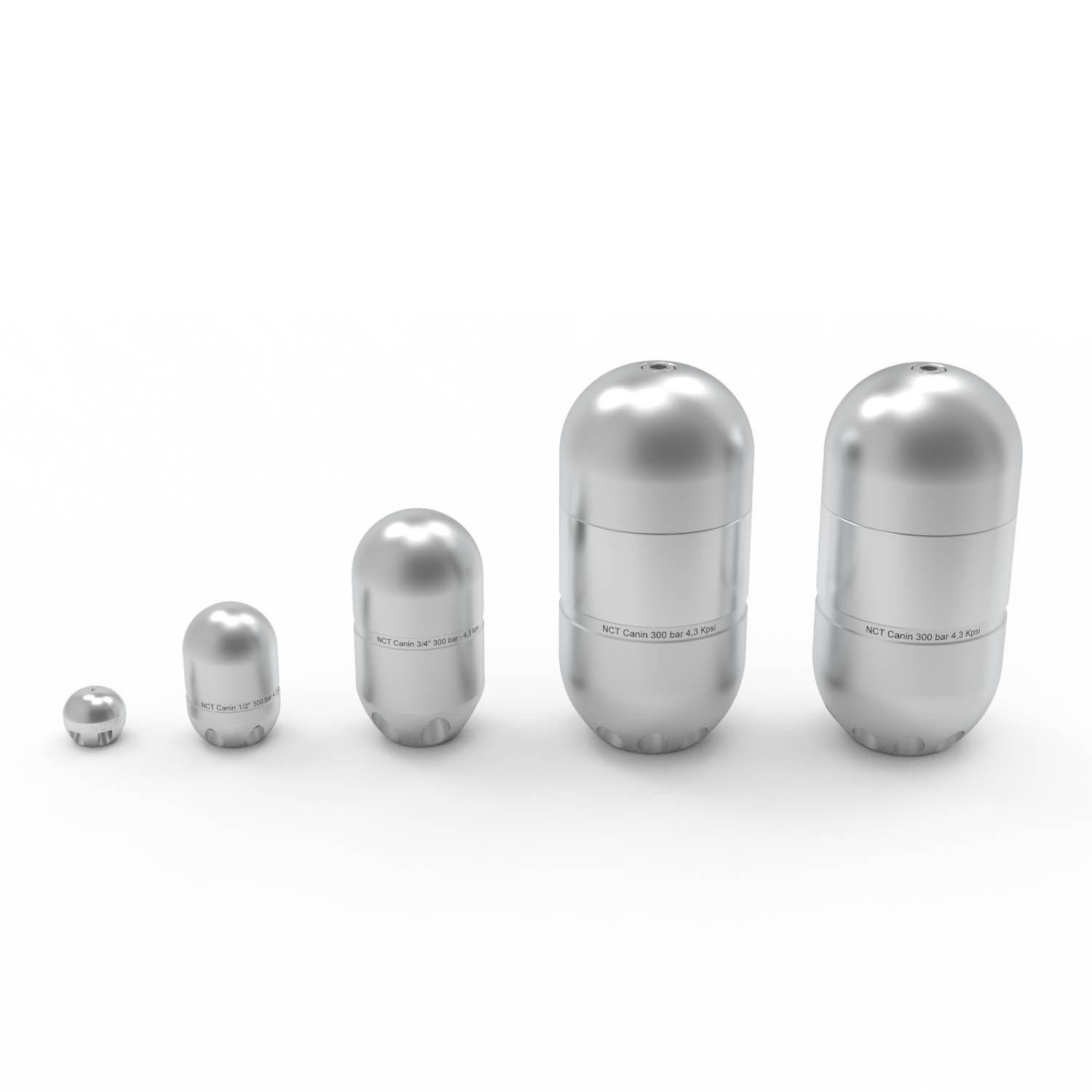 Ugello Pesante Canin a siluro in acciaio INOX