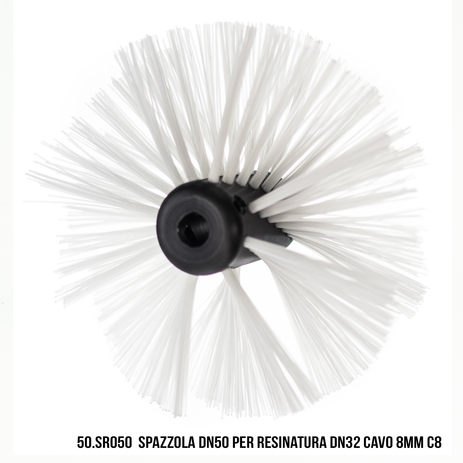 50.SR050 Spazzola DN50 per resinatura DN32 Cavo 8 mm C8