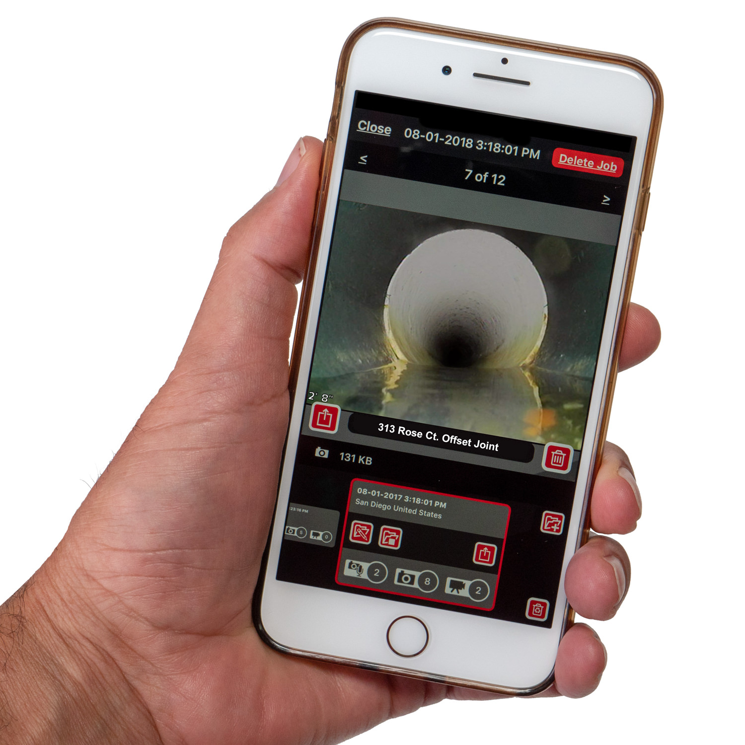 Applicazione Ridgid Trax per iOS