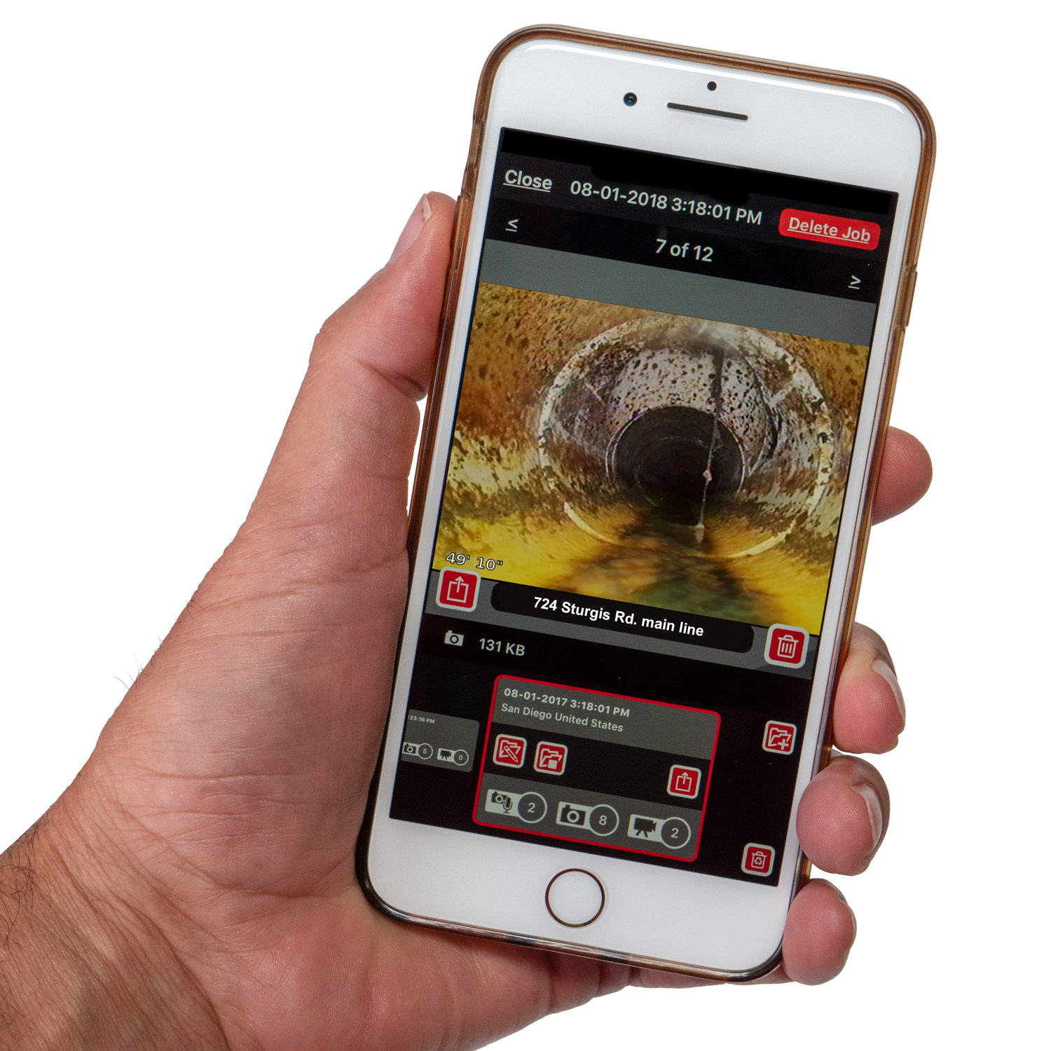 Applicazione Ridgid Trax per iOS