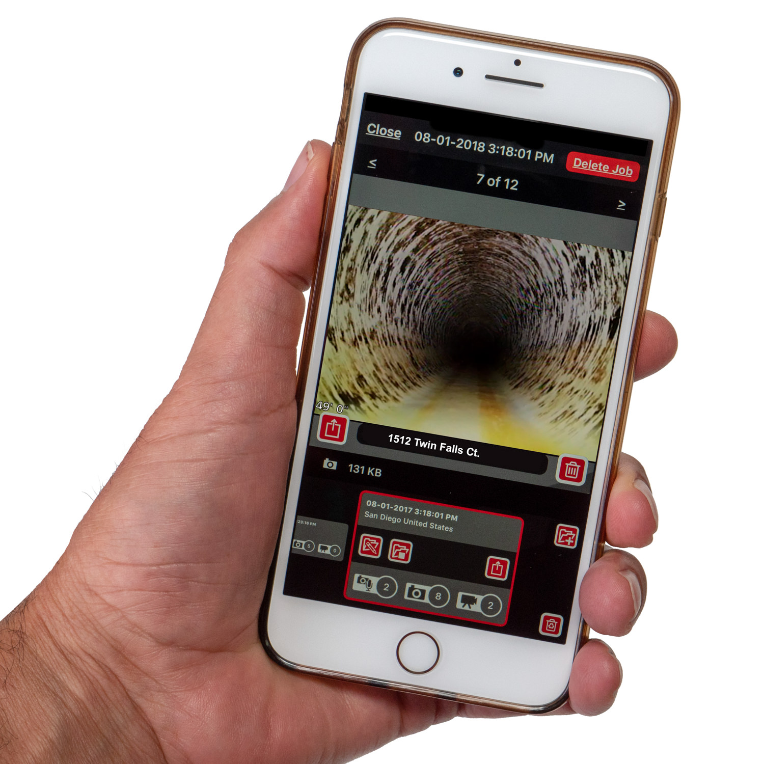 Applicazione Ridgid Trax per iOS