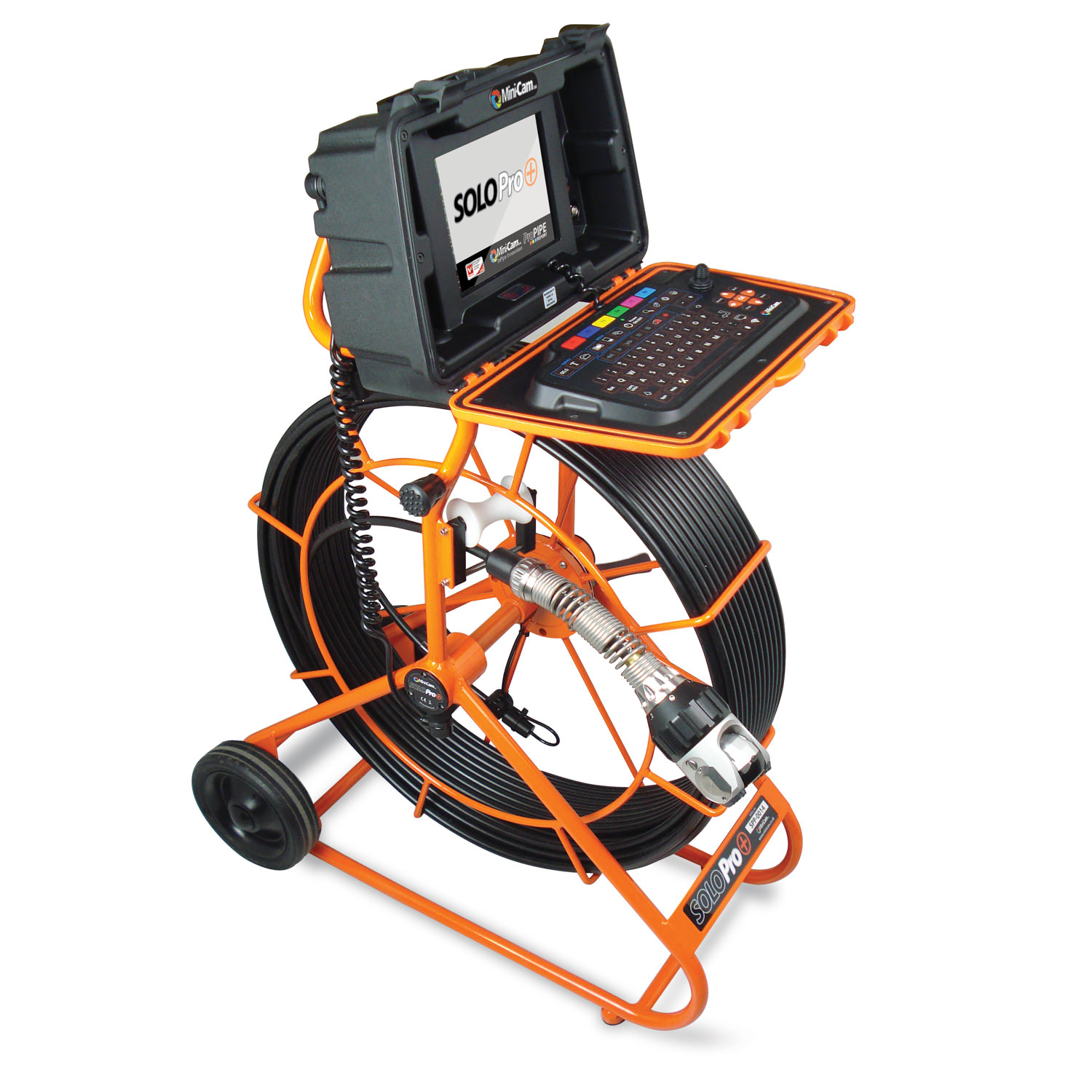 Sistema di videoispezione a spinta solo pro plus di minicam.