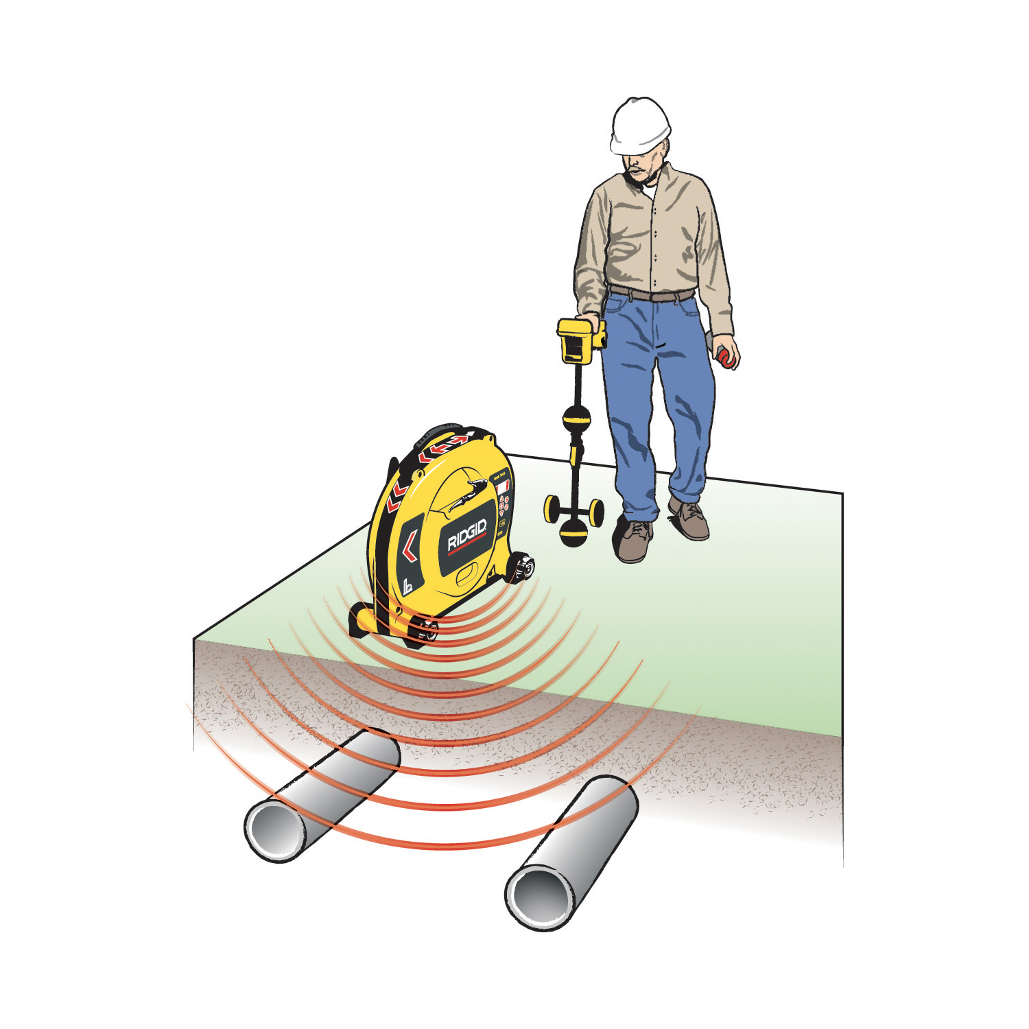 Disegno: localizzare condotte e servizi interrate con strumentazione Ridgid