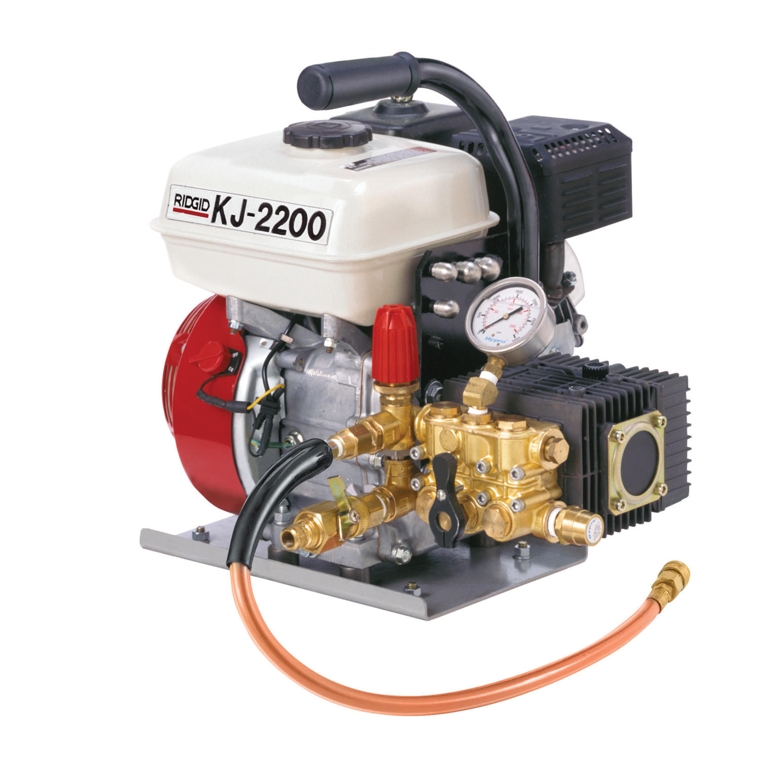Stasatrice ridgid idropneumatica KJ-2200 - particolare del motore