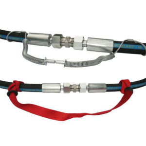 Dispositivo di sicurezza per applicazioni di waterblasting Whip-Check