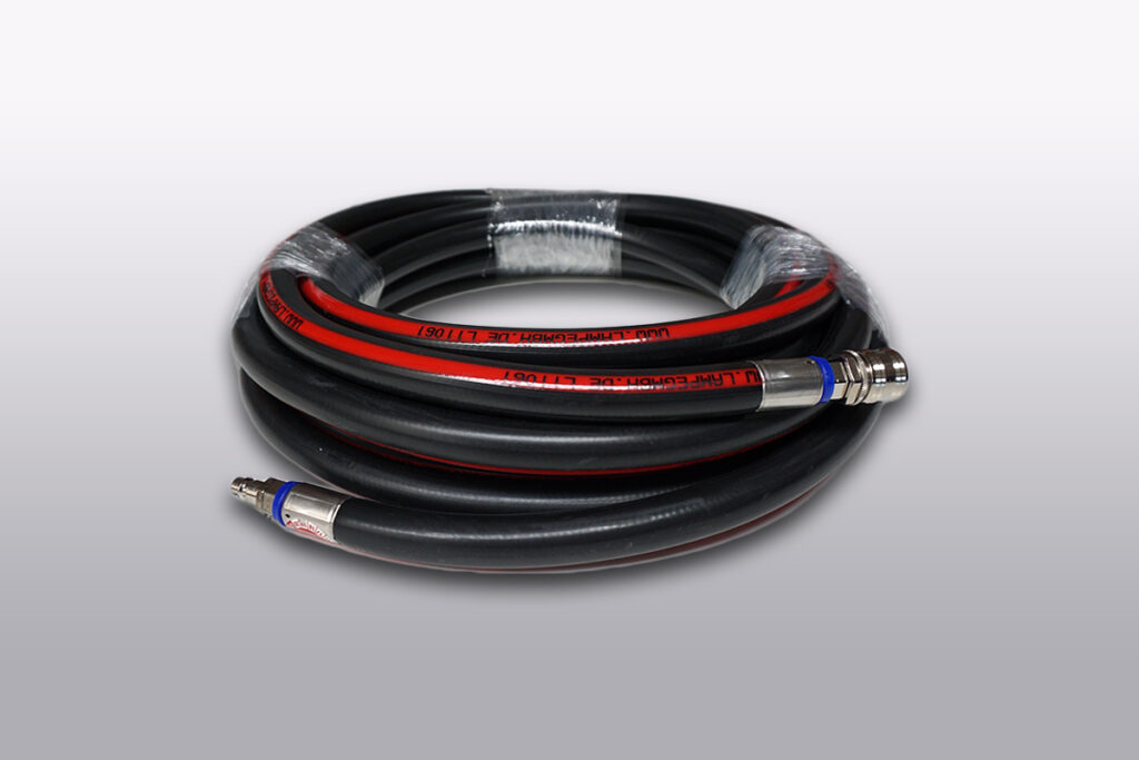Tubo di gonfiaggio per otturatori Lampe