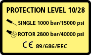 Etichetta livello di protezione 10/28 - TST Sweden